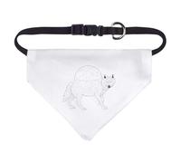 Azeeda Small 'Wolf & Full Moon' Dog/Cat/Pet Bandana (PD00070887)