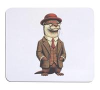 Azeeda 'Smart Otter Wearing a Suit' Mouse Mat/Desk Pad (MO00033894)
