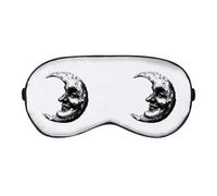 Azeeda 'Smiling Crescent Moon Face' Sleep/Travel Eye Mask (EY00033388)