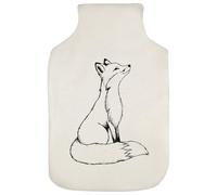 Azeeda 'Smiling Fox' Hot Water Bottle Cover (HW00047139)