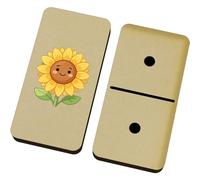 Azeeda 'Smiling Sunflower' Domino Set & Box (DM00054966)