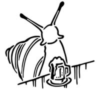 Azeeda 'Snail & Beer' Reusable Stencil - Durable Decorative Template for Painting and Spraying on Walls, Tiles, Wood, Fabric & Craft Projects - S (A6) (WS00065488)