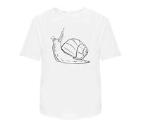 Azeeda 'Snail' Unisex T-Shirt - White, XL (TA00049272)