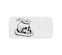 Azeeda 'Snake with Human Skull' Pill Box with Tablet Splitter (PI00038431)