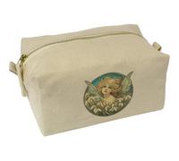 Azeeda 'Snowdrop Garden Fairy' Canvas Wash Bag/Makeup Case (CS00046096)