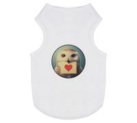 Azeeda 'Snowy Owl Love Note' Pet Dog/Cat T-Shirt, XS (PT00151012)