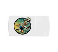 Azeeda 'Soccer Player' Pill Box with Tablet Splitter (PI00041851)