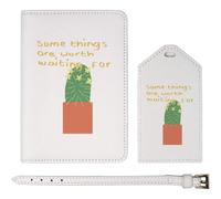 Azeeda 'Some Things are Worth' Passport Travel Set - White (PA00044590)