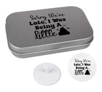 Azeeda 'Sorry We Are Late Funny Toddler Child Quotes' Golf Markers Gift Set (GO00080376)