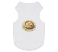 Azeeda 'Sourdough Bread Bowl Filled with Creamy Soup' Pet Dog/Cat T-Shirt, S (PT00150557)