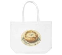 Azeeda 'Sourdough Bread Bowl Filled with Creamy Soup' Tote Shopping Bag For Life (BG00082598)