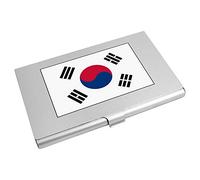 Azeeda 'South Korea Flag' Metal Business Card Holder (CH00018663)