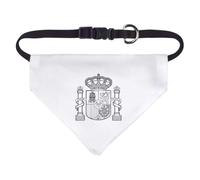 Azeeda 'Spanish Coat Of Arms' Pet Bandana - White, S (PD00089505) | Adjustable Dog / Cat Bandana for Walks, Photos and Parties