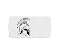 Azeeda 'Spartan Helmet' Pill Box with Tablet Splitter (PI00042537)