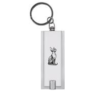 Azeeda 'Sphynx Cat Sitting' LED Keyring Torch (KT00041270)