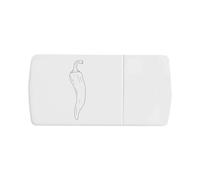 Azeeda 'Spicy Chilli Pepper' Pill Box with Tablet Splitter (PI00035562)