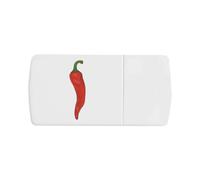 Azeeda 'Spicy Chilli Pepper' Pill Box with Tablet Splitter (PI00035563)