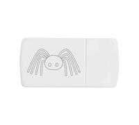 Azeeda 'Spider Outline' Pill Box with Splitter (PI00044790)
