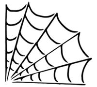 Azeeda 'Spider Web' Reusable Stencil - Durable Decorative Template for Painting and Spraying on Walls, Tiles, Wood, Fabric & Craft Projects - S (A6) (WS00063840)