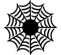 Azeeda 'Spider's Web' Reusable Stencil - Durable Decorative Template for Painting and Spraying on Walls, Tiles, Wood, Fabric & Craft Projects - L (A4) (WS00061011)