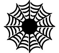 Azeeda 'Spider's Web' Reusable Stencil - Durable Decorative Template for Painting and Spraying on Walls, Tiles, Wood, Fabric & Craft Projects - S (A6) (WS00070394)