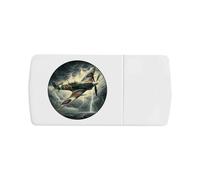 Azeeda 'Spitfire Flying Through Thunderstorm' Pill Box with Tablet Splitter (PI00039268)