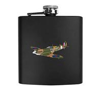 Azeeda 'Spitfire Plane' Pocket Hip Flask - 6oz (HP00008022)