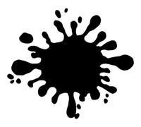 Azeeda 'Splat' Reusable Stencil - Durable Decorative Template for Painting and Spraying on Walls, Tiles, Wood, Fabric & Craft Projects - XL (A3) (WS00008271)