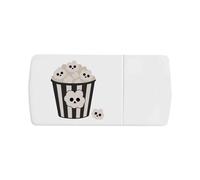 Azeeda 'Spooky Cute Popcorn' Pill Box with Splitter (PI00044773)