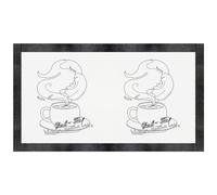 Azeeda 'Spooky Ghost Matcha Tea' Pet Feeding Mat (PM00036425)