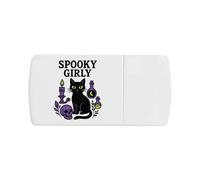 Azeeda 'Spooky Girly' Pill Box with Tablet Splitter (PI00044543)