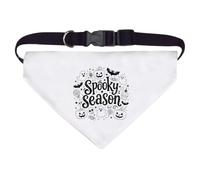Azeeda 'Spooky Season' Pet Bandana - White, L (PD00087354)