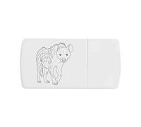 Azeeda 'Spotted Hyena Prowling' Pill Box with Tablet Splitter (PI00035728)