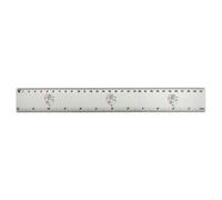 Azeeda 'Spread Joy' 30cm (12 Inch) White Plastic Ruler (RL00113294)
