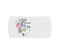 Azeeda 'Spread Joy' Pill Box with Tablet Splitter (PI00043877)