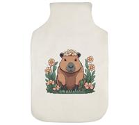 Azeeda 'Spring Capybara' Hot Water Bottle Cover (HW00049155)