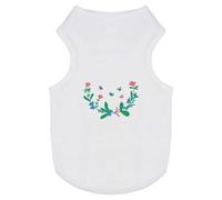 Azeeda 'Spring Flowers And Butterflies' Pet Dog/Cat T-Shirt, XS (PT00150920)