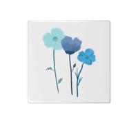 Azeeda 'Spring Flowers' Ceramic Tile - 108mm Square (TD00026312)