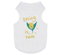 Azeeda 'Spring Is Here' Pet Dog/Cat T-Shirt, M (PT00149006)
