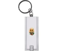 Azeeda 'Springbok Portrait with African Landscape' LED Torch Keyring - Compact Pocket Flashlight with Keychain - Handy Mini Light for Bags and Keys (KT00040706)