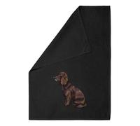 Azeeda 'Sprocker Spaniel' Black Cotton Tea Towel/Dish Cloth (TW00048120)
