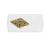 Azeeda 'Squared Maze' Pill Box with Tablet Splitter (PI00040167)
