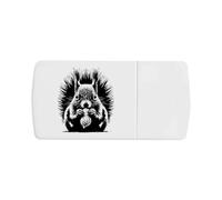 Azeeda 'Squirrel Eating Peanut' Pill Box with Tablet Splitter (PI00040694)