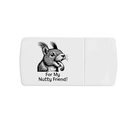 Azeeda 'Squirrel Nutty Friend' Pill Box with Splitter (PI00044814)