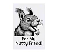 Azeeda 'Squirrel Nutty Friend' Temporary Tattoo - Water Resistant, Skin-Safe, Non-Toxic Transfer (TO00105201)