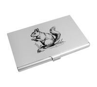 Azeeda 'Squirrel Standing on Rock' Business Card Holder/Credit Card Wallet (CH00047638)
