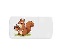 Azeeda 'Squirrel with Acorn' Pill Box with Tablet Splitter (PI00042098)