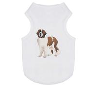Azeeda 'St Bernard Dog Standing' Pet Dog/Cat T-Shirt, S (PT00157641)