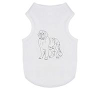 Azeeda 'St Bernard Dog Standing' Pet Dog/Cat T-Shirt, XS (PT00157636)