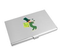Azeeda 'St Patrick's Day Leprechaun with His Flag' Business Card Holder/Credit Card Wallet (CH00045025)